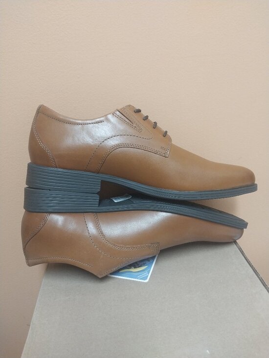 Clarks‎ Men\'s Whiddon Cap Oxford - Dark Tan Leather - Size 12 main image 8